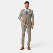 Men's 3-Piece Plaid Suit