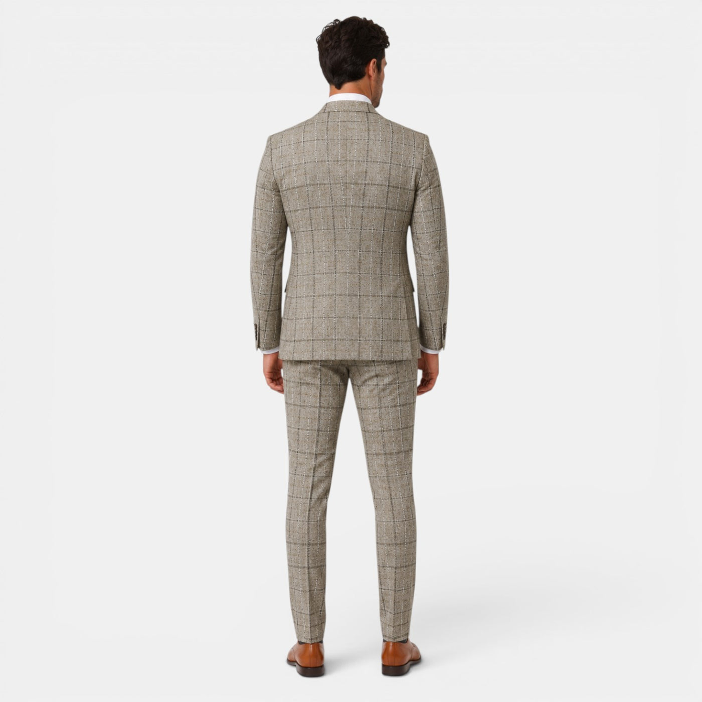 Men's 3-Piece Plaid Suit