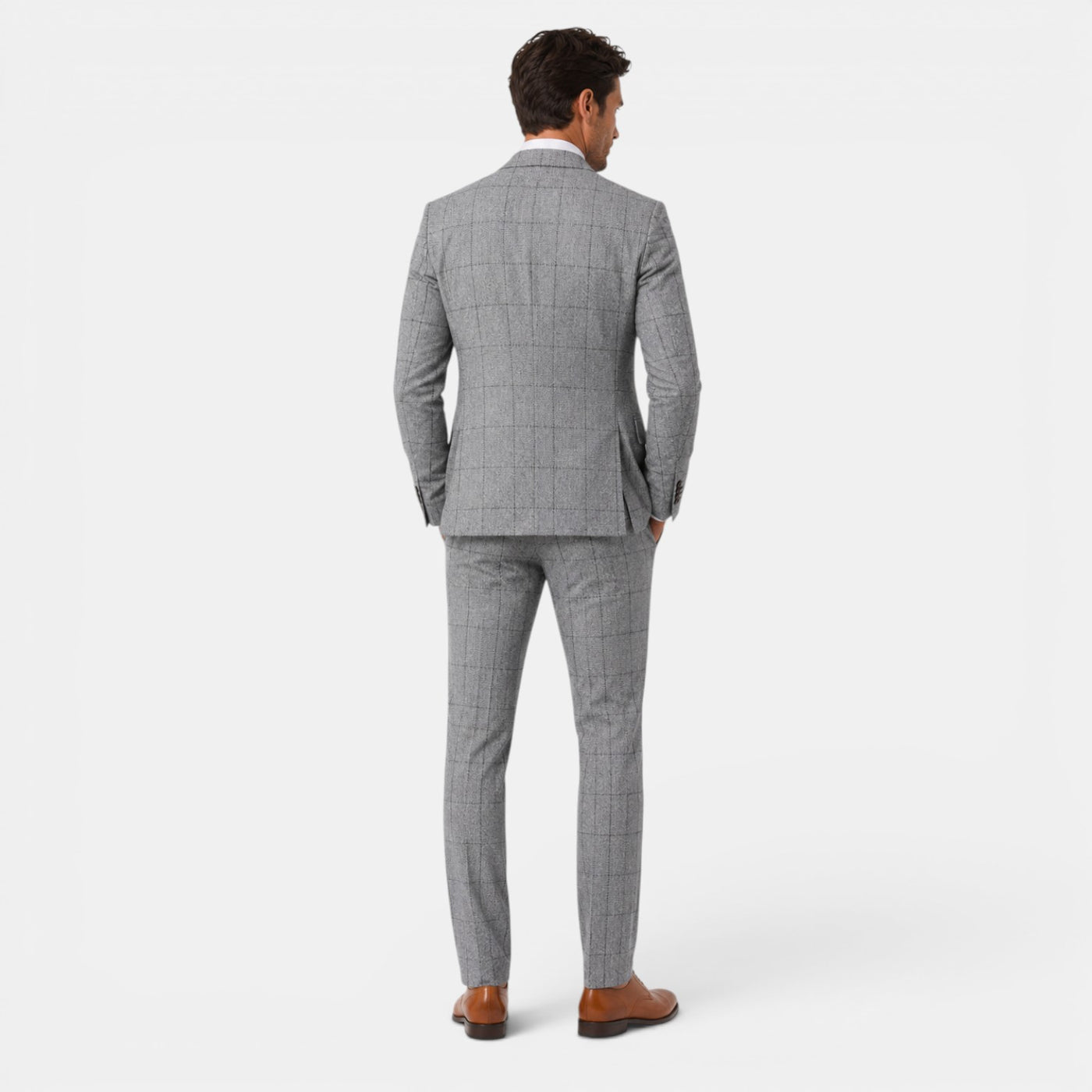 Men's 3-Piece Plaid Suit