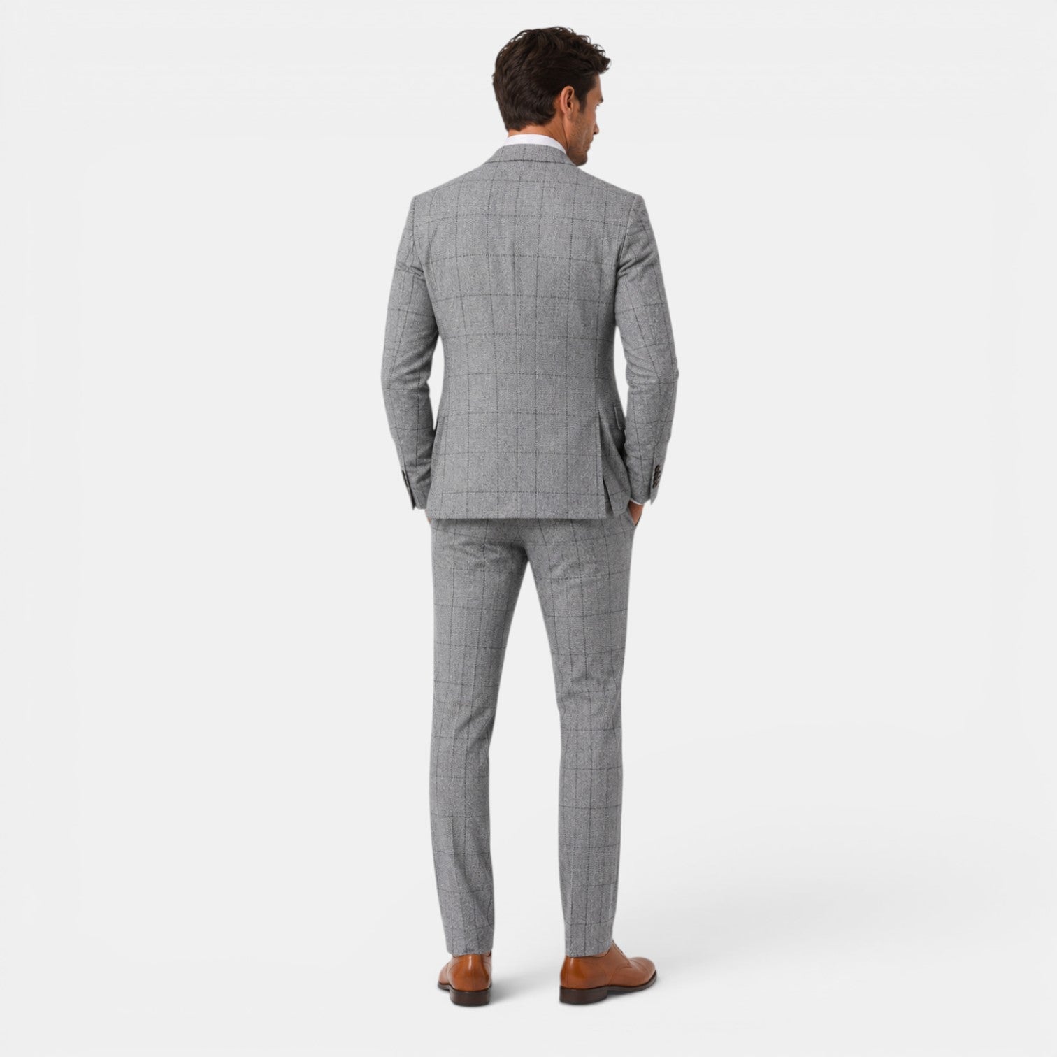 Men's 3-Piece Plaid Suit