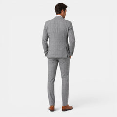 Men's Plaid 3-Piece Suit - Jacket, Vest and Pants