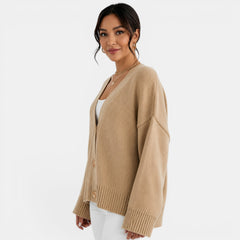Cárdigan Punto Oversize Mujer