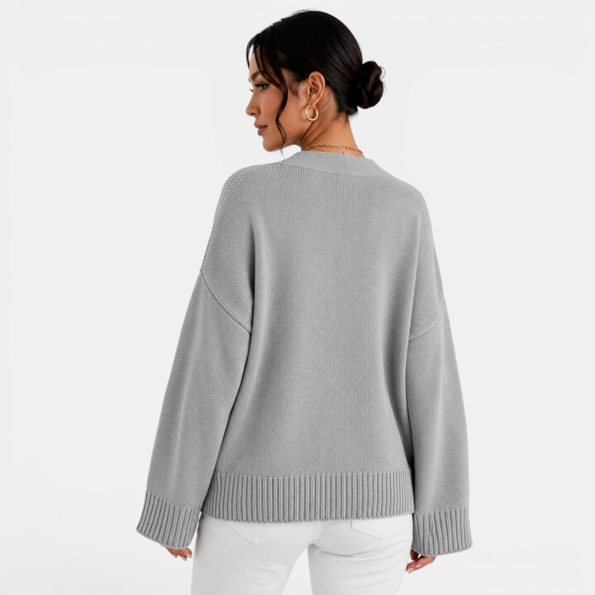 Cárdigan Punto Oversize Mujer