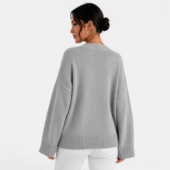 Cárdigan Punto Oversize Mujer