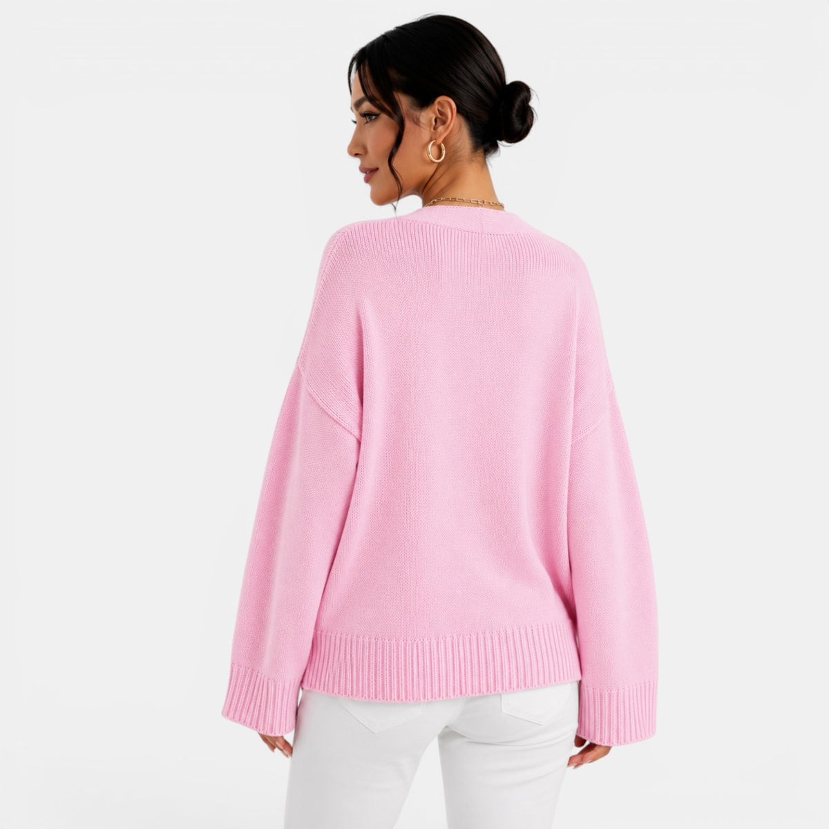 Cárdigan Punto Oversize Mujer