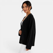Cárdigan Punto Oversize Mujer