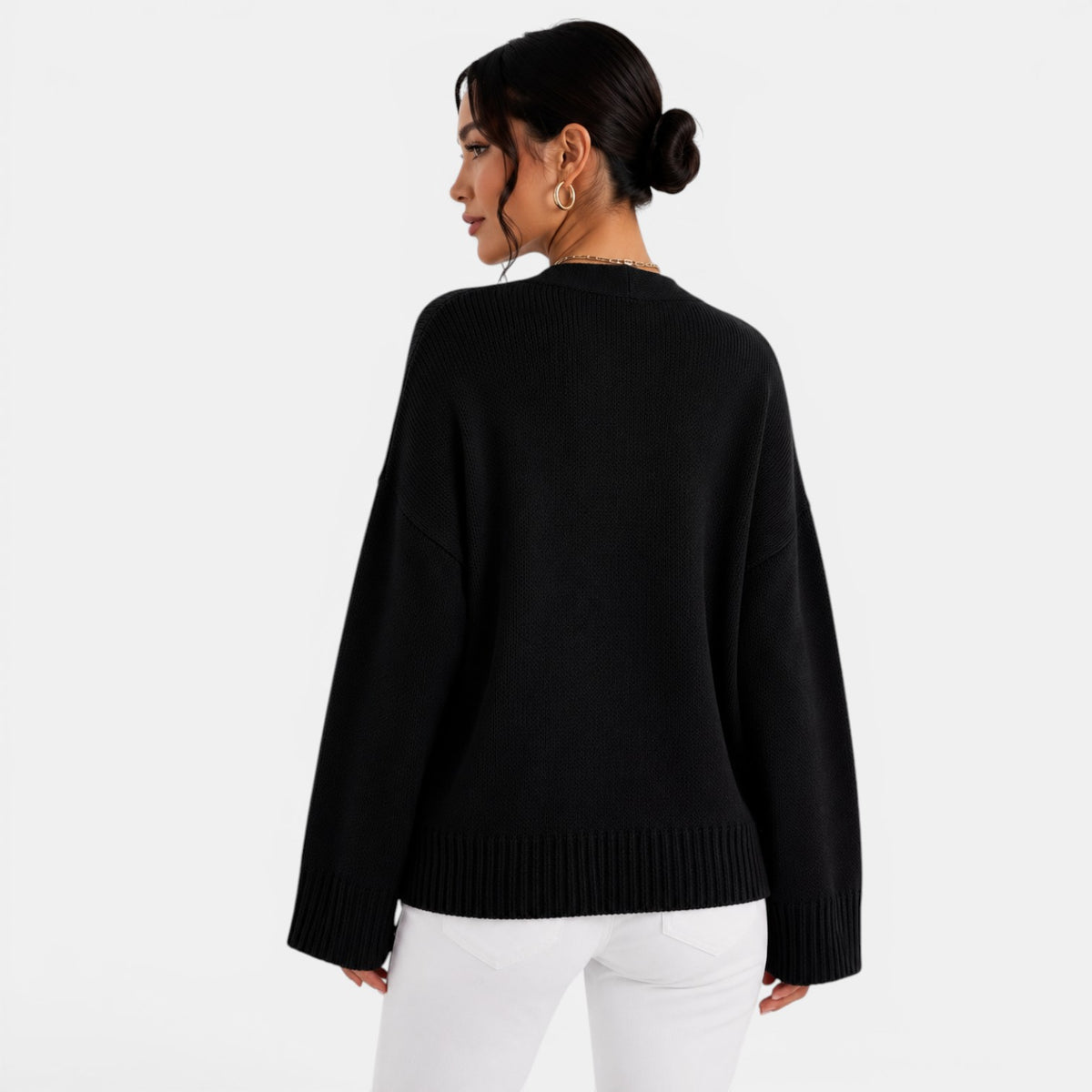 Cárdigan Punto Oversize Mujer