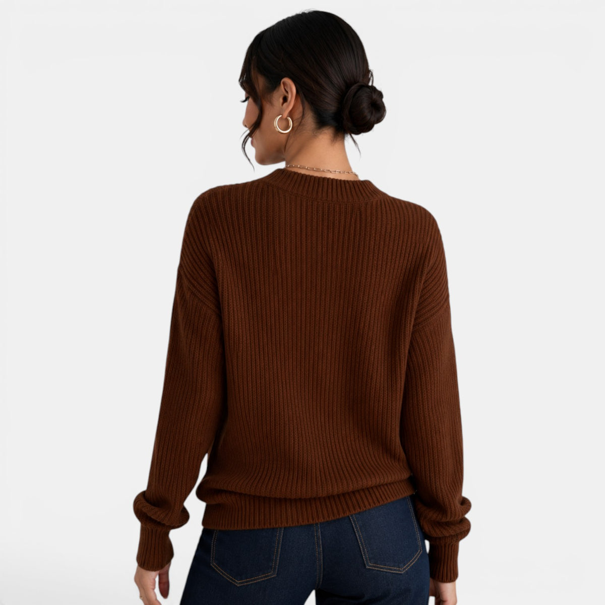 Cárdigan Punto Mujer Cuello V