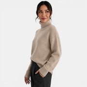 Suéter Mujer Cuello Alto Cachemira