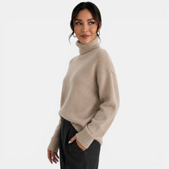Suéter Mujer Cuello Alto Cachemira