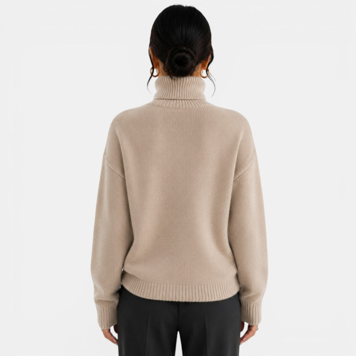 Suéter Mujer Cuello Alto Cachemira