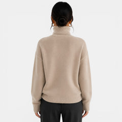 Suéter Mujer Cuello Alto Cachemira