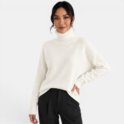Suéter Mujer Cuello Alto Cachemira