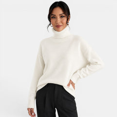 Suéter Mujer Cuello Alto Cachemira