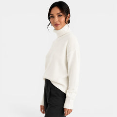 Suéter Mujer Cuello Alto Cachemira