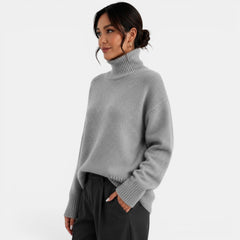 Suéter Mujer Cuello Alto Cachemira