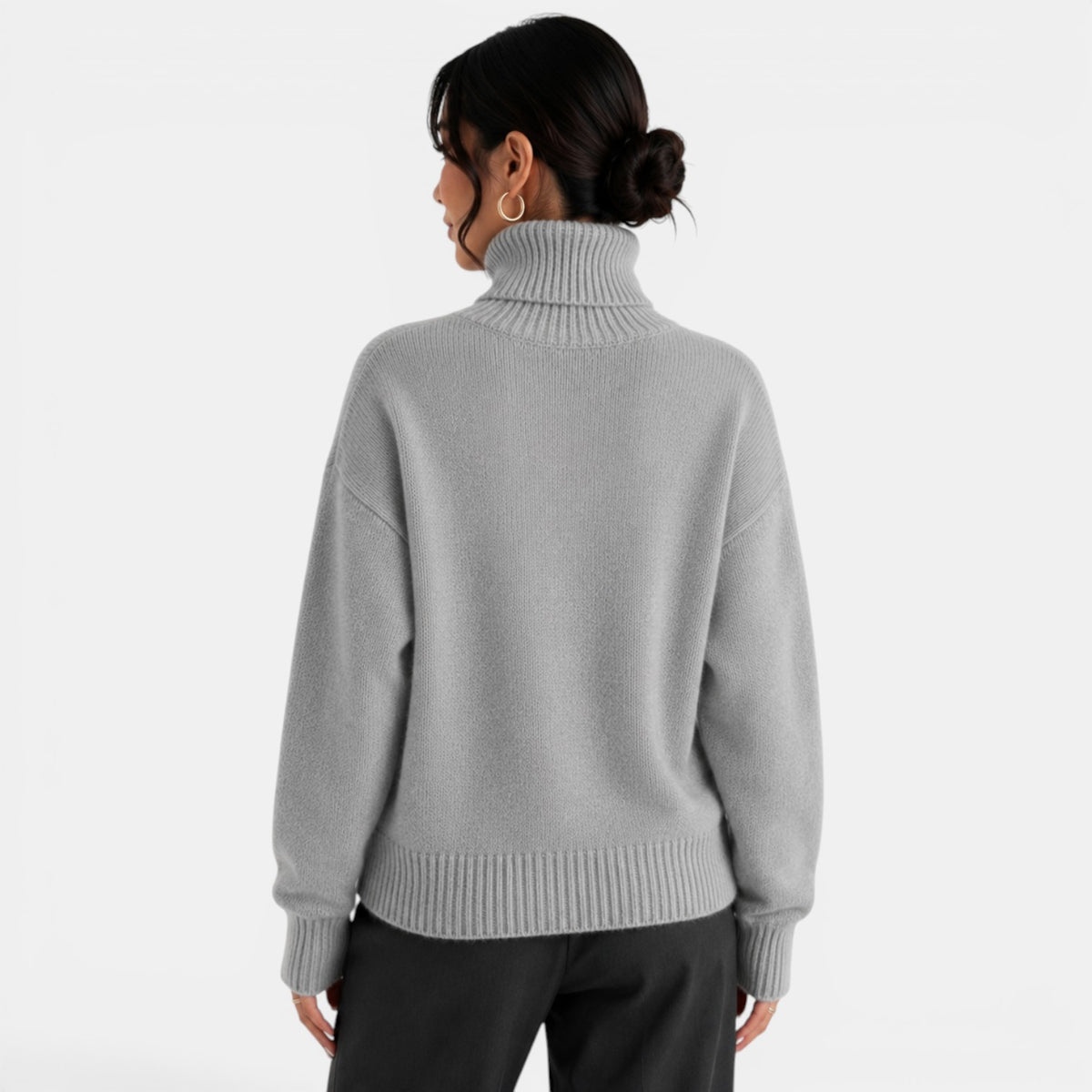 Suéter Mujer Cuello Alto Cachemira