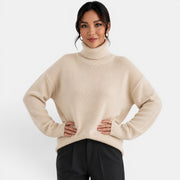 Suéter Mujer Cuello Alto Cachemira