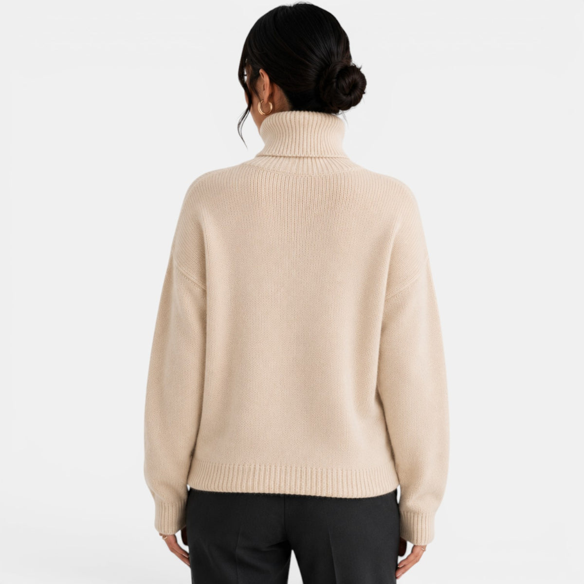 Suéter Mujer Cuello Alto Cachemira