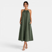 Women's Summer Linen Midi Dress