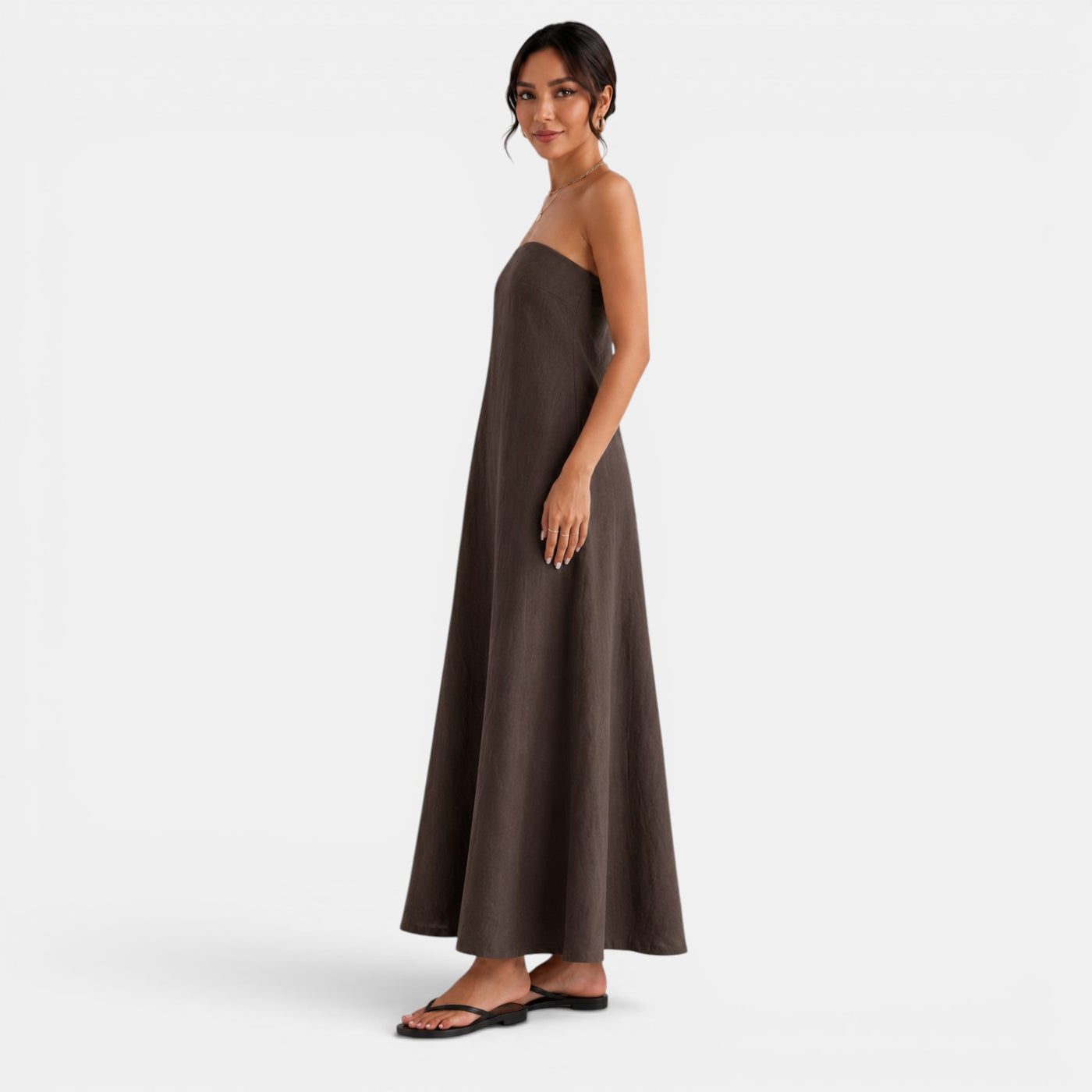 Women's Long Linen Summer Dress