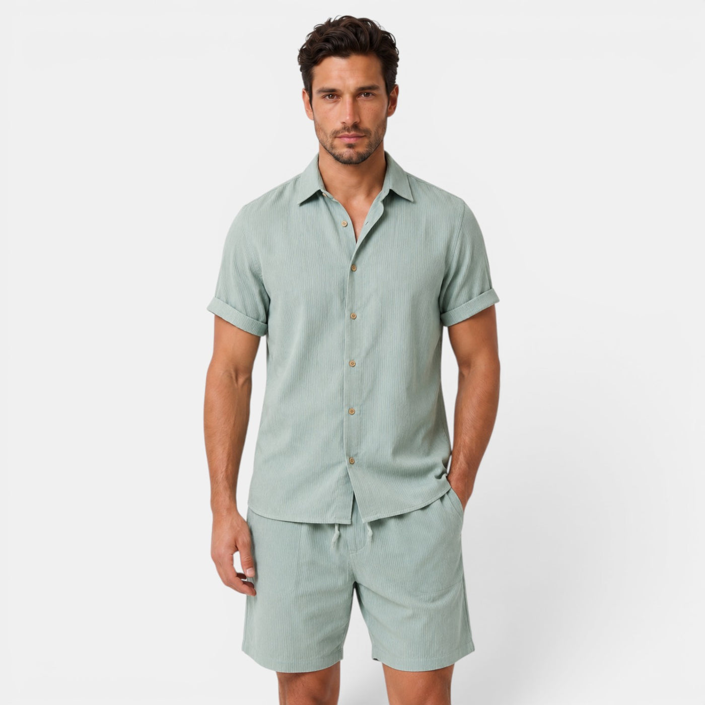 Men's Shirt and Shorts Set