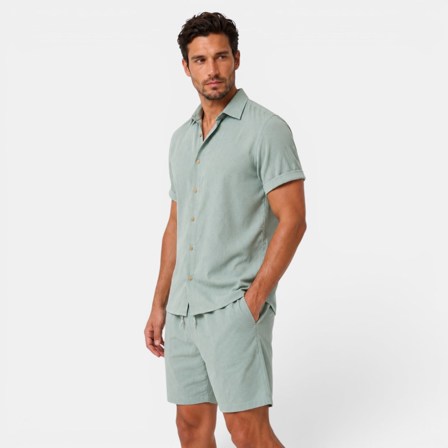 Men's Shirt and Shorts Set