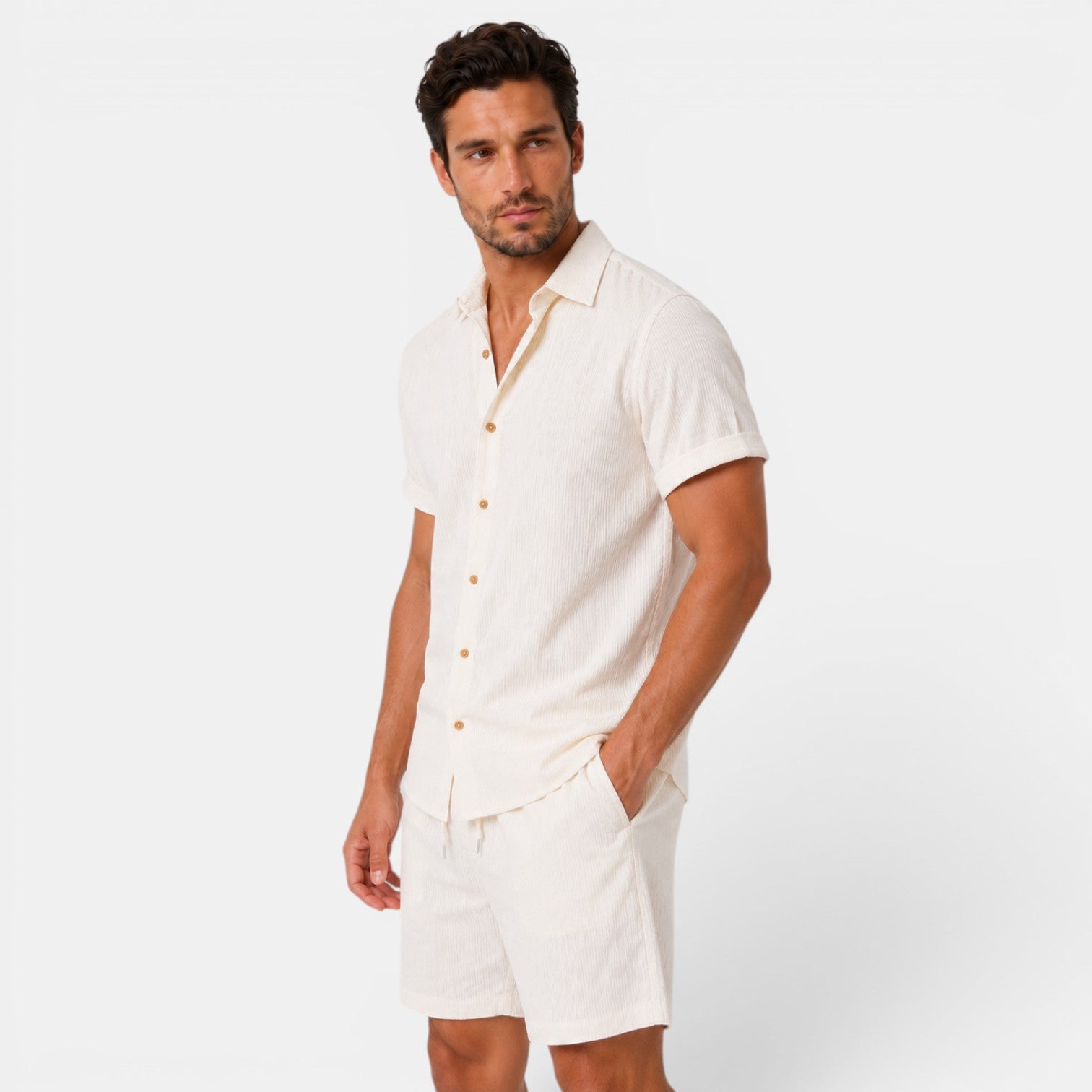 Men's Shirt and Shorts Set