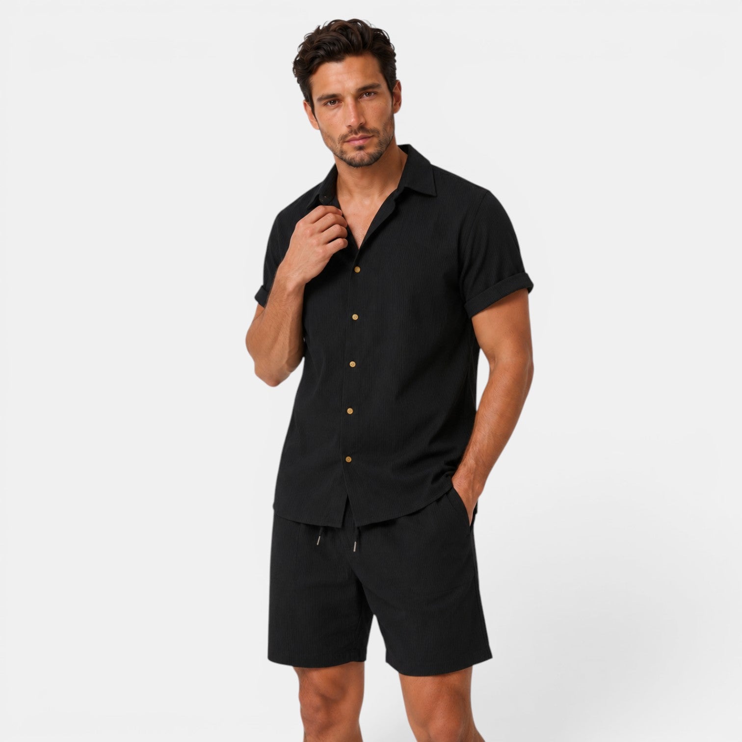 Men's Shirt and Shorts Set