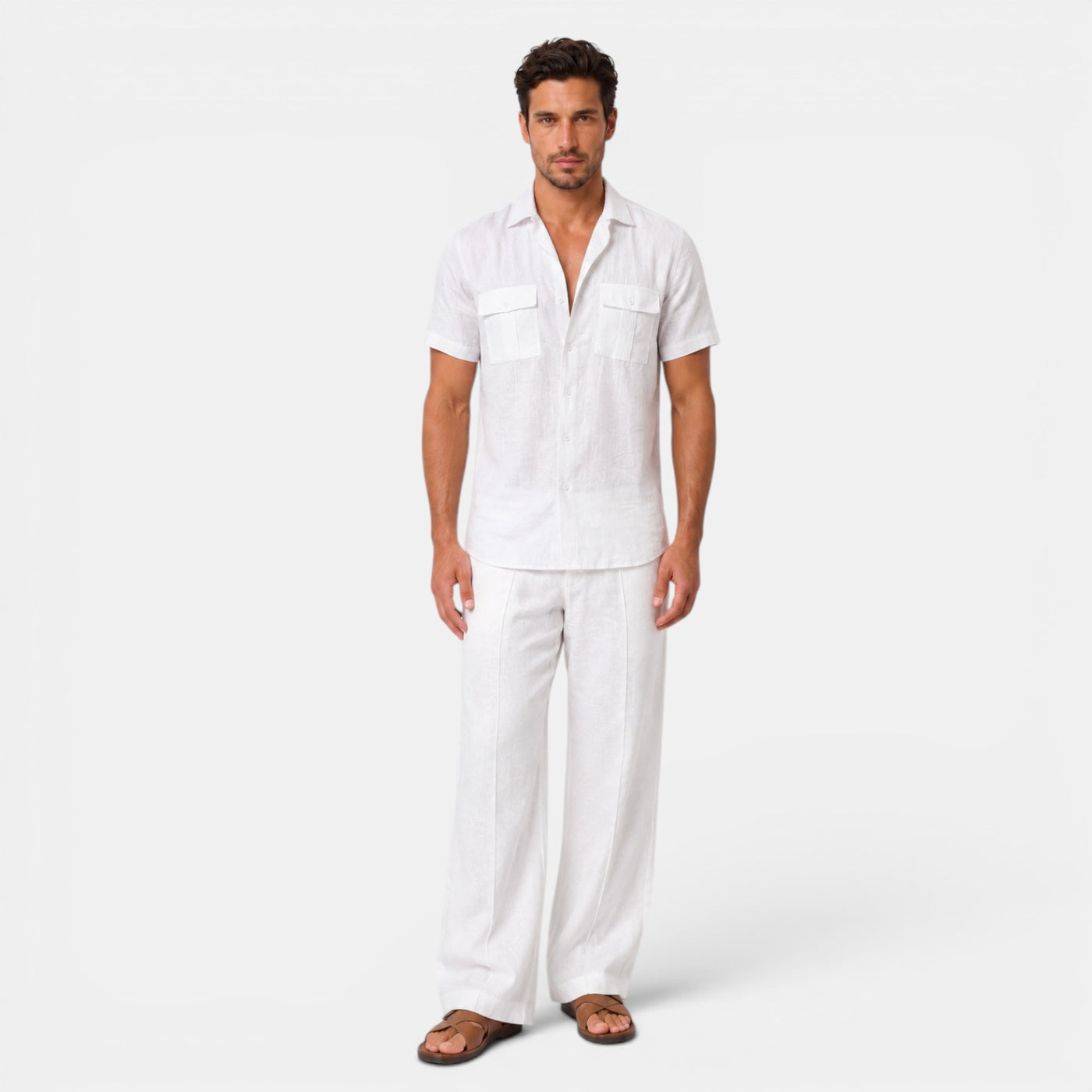 Men's Linen Summer Casual Set