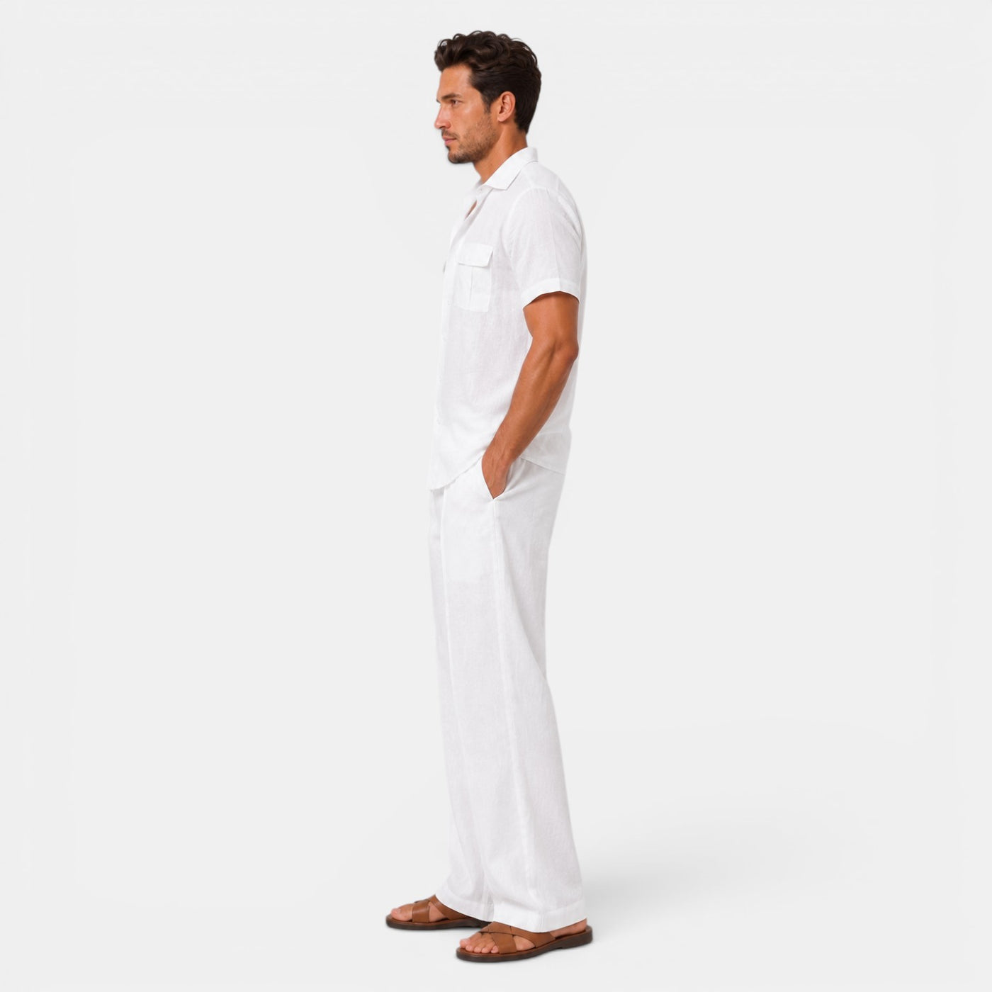 Men's Linen Summer Casual Set