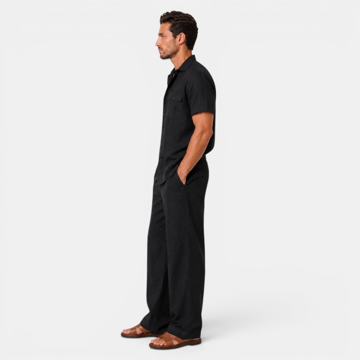 Men's Linen Summer Casual Set