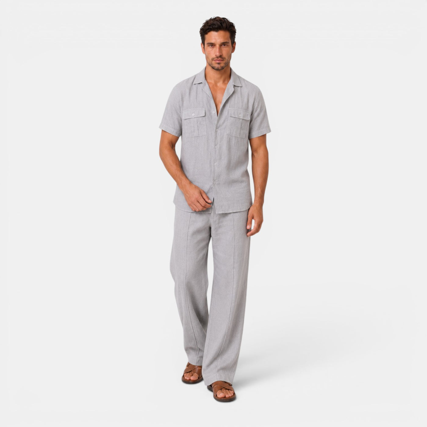 Men's Linen Summer Casual Set