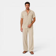 Men's Linen Summer Casual Set