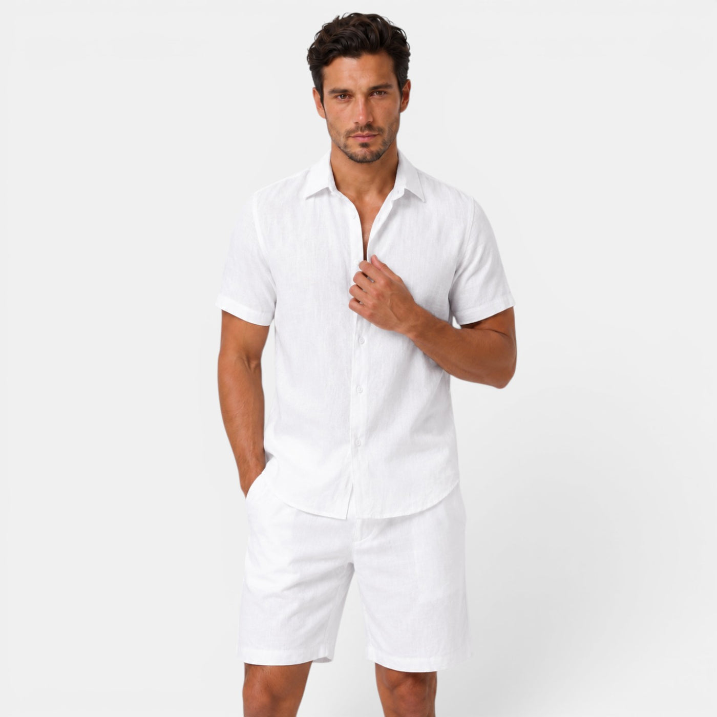 Men's Summer Linen Set
