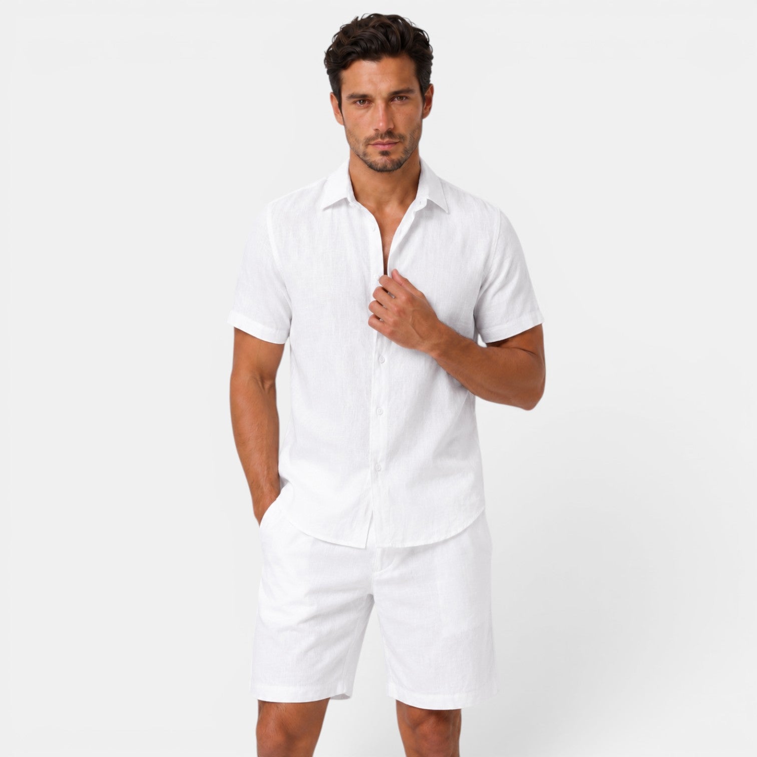 Men's Summer Linen Set