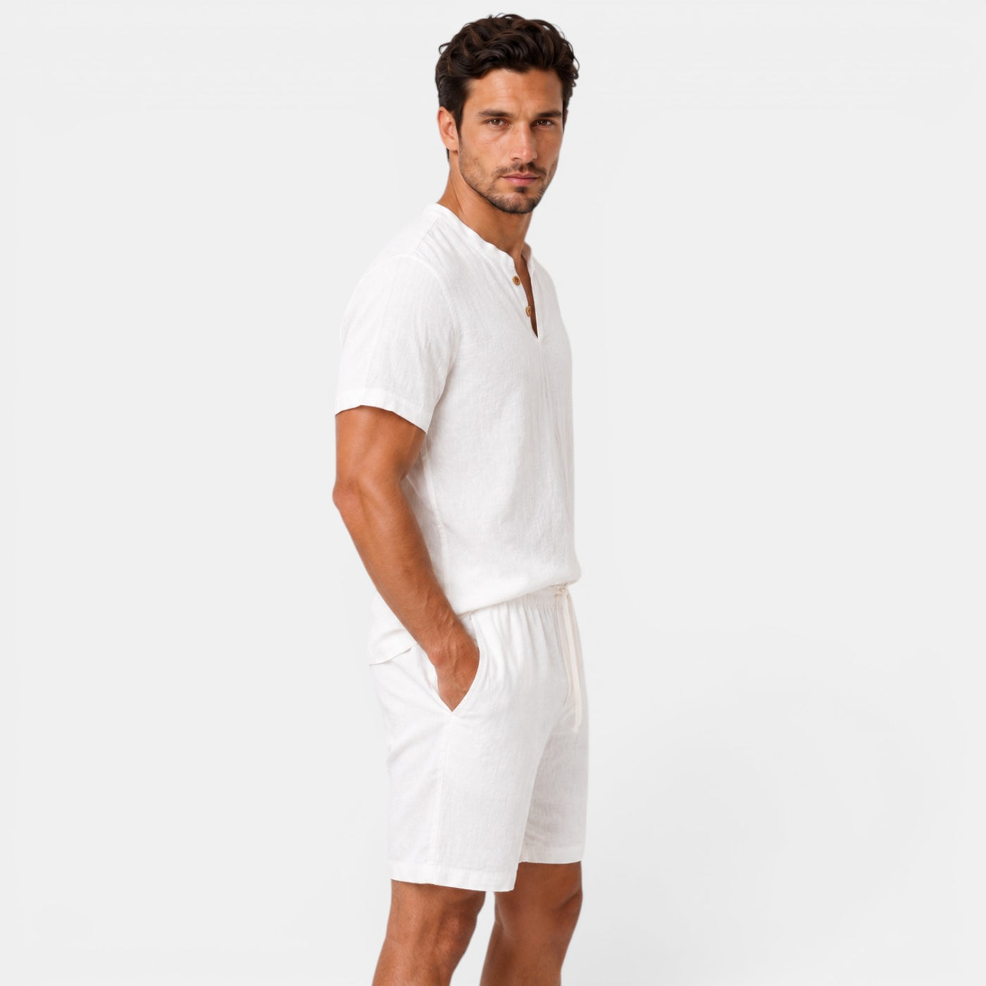 Men's Fresh Linen Casual Set