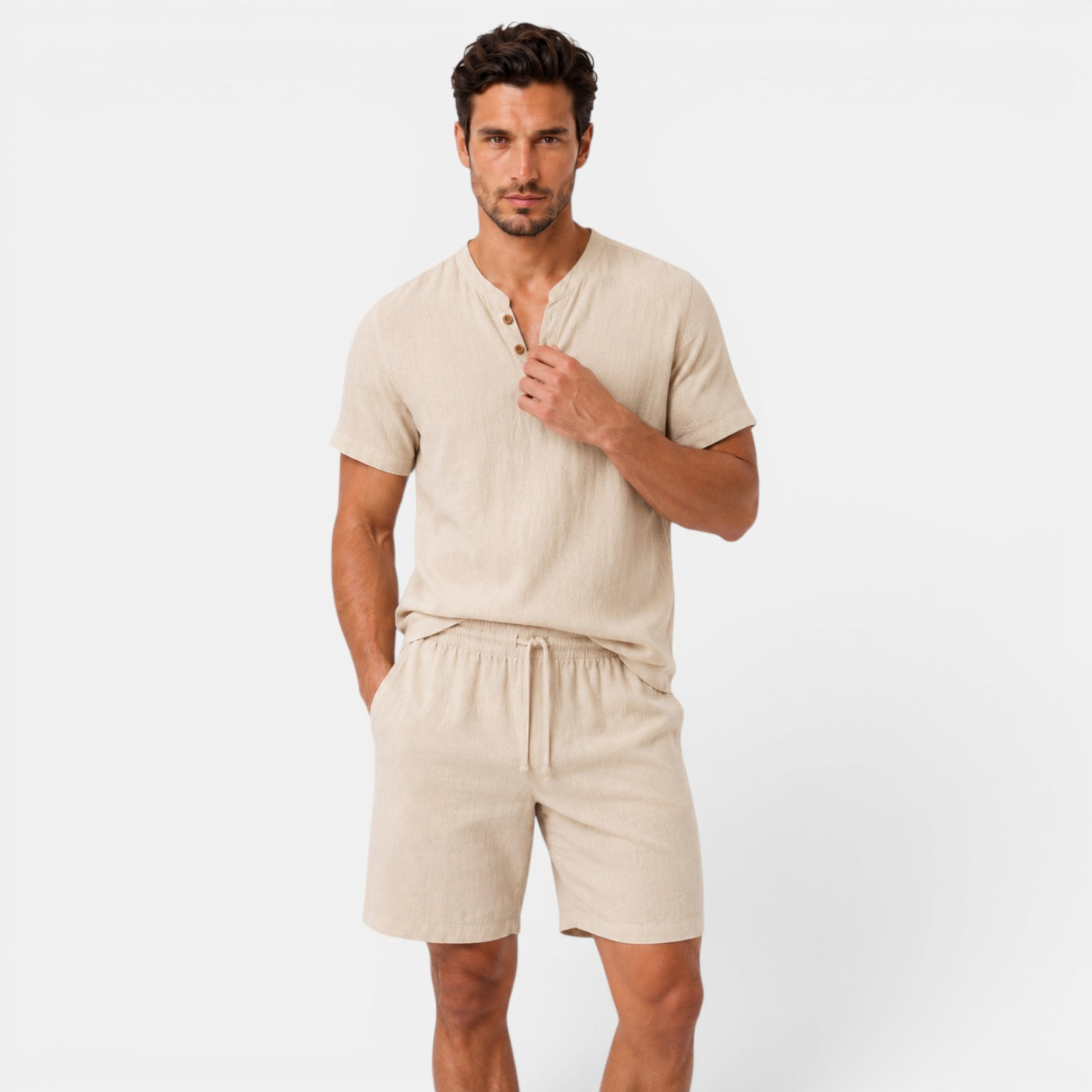 Men's Fresh Linen Casual Set