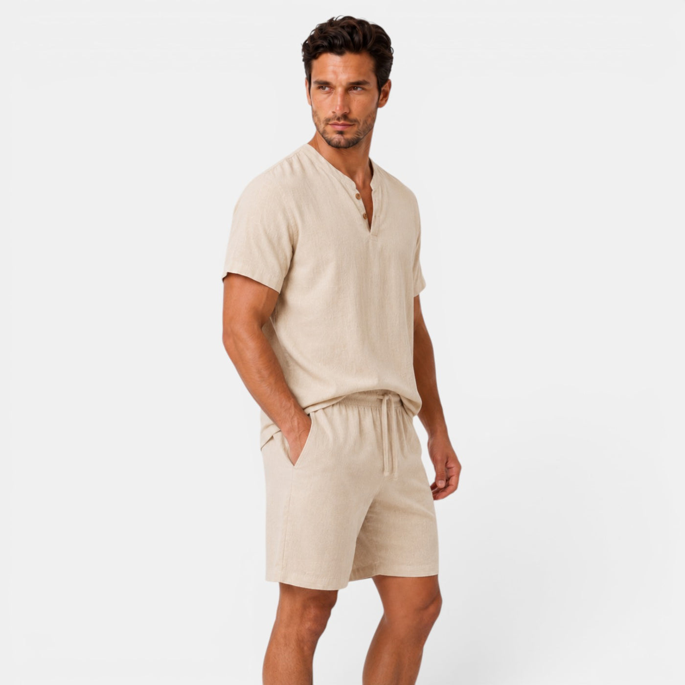 Men's Fresh Linen Casual Set