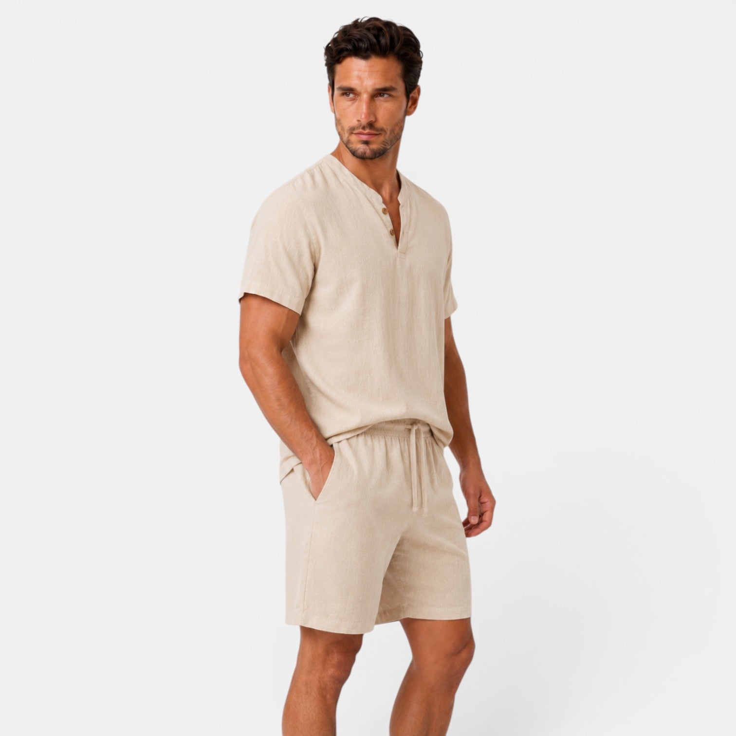 Men's Fresh Linen Casual Set