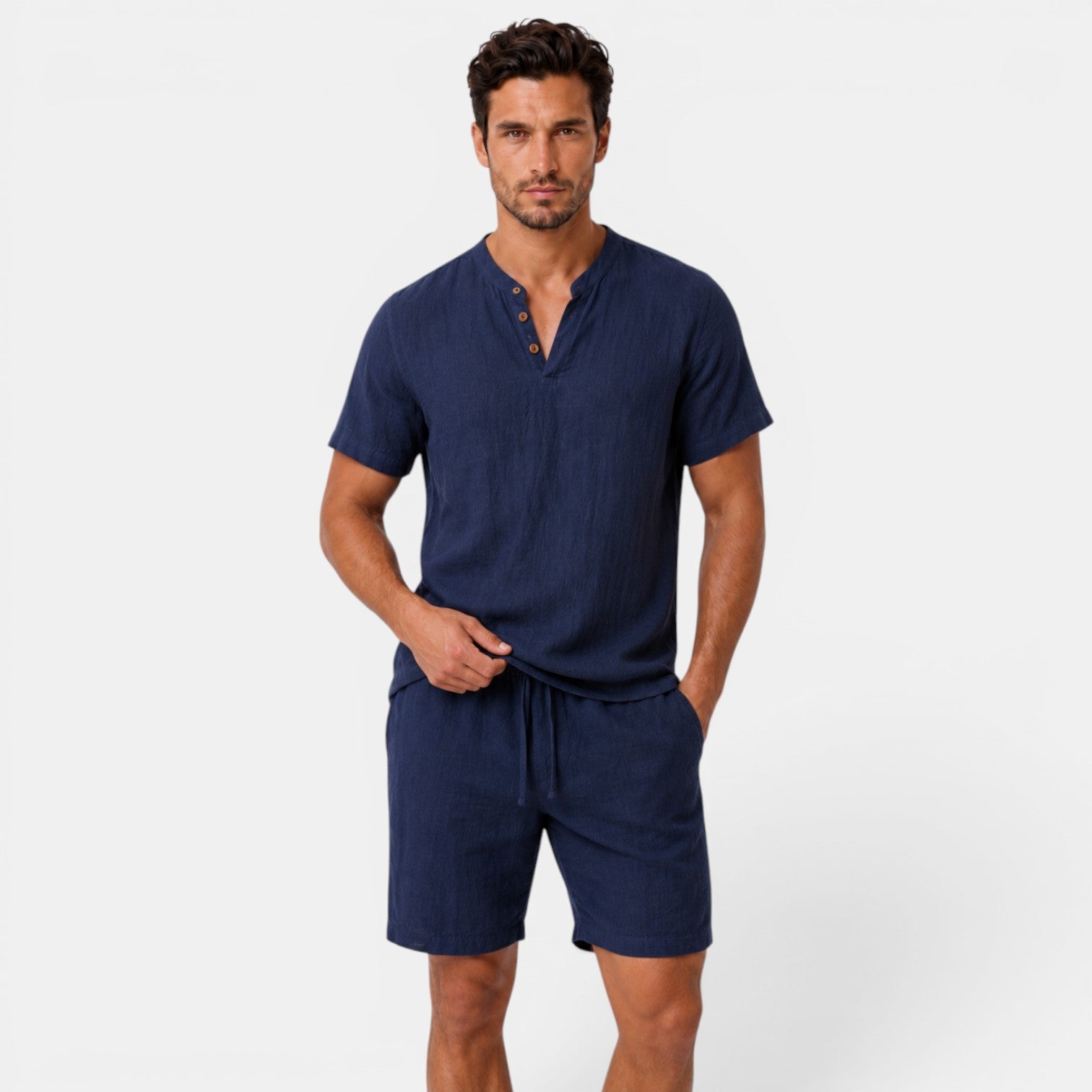 Men's Fresh Linen Casual Set