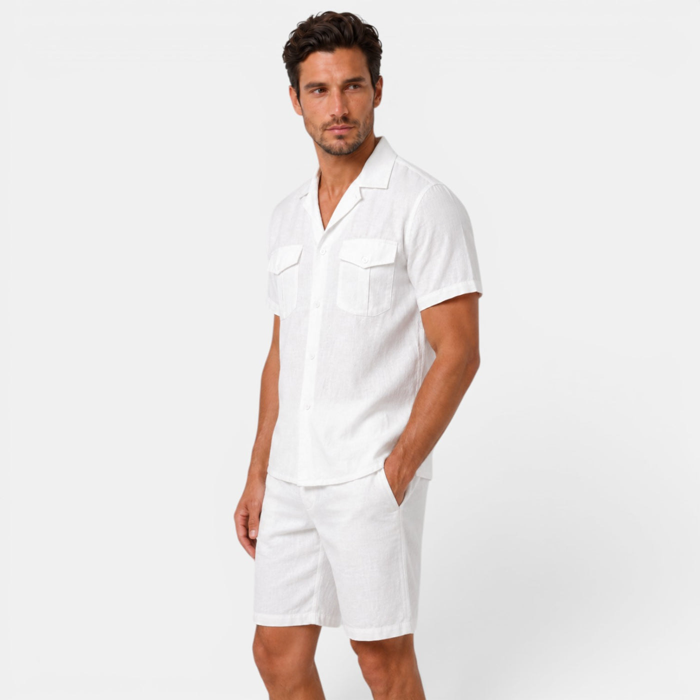 Men's Casual Linen Summer Set
