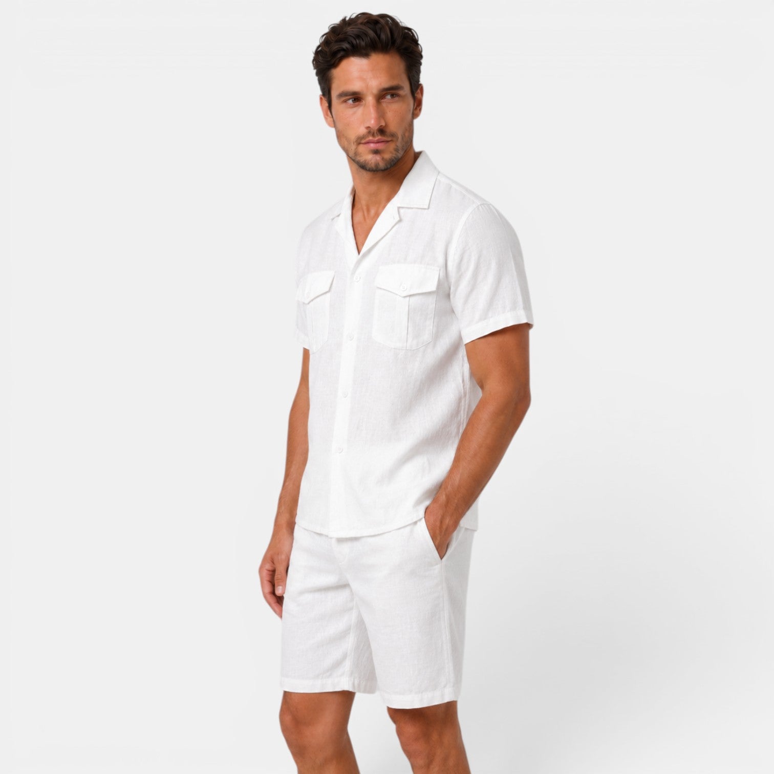 Men's Casual Linen Summer Set