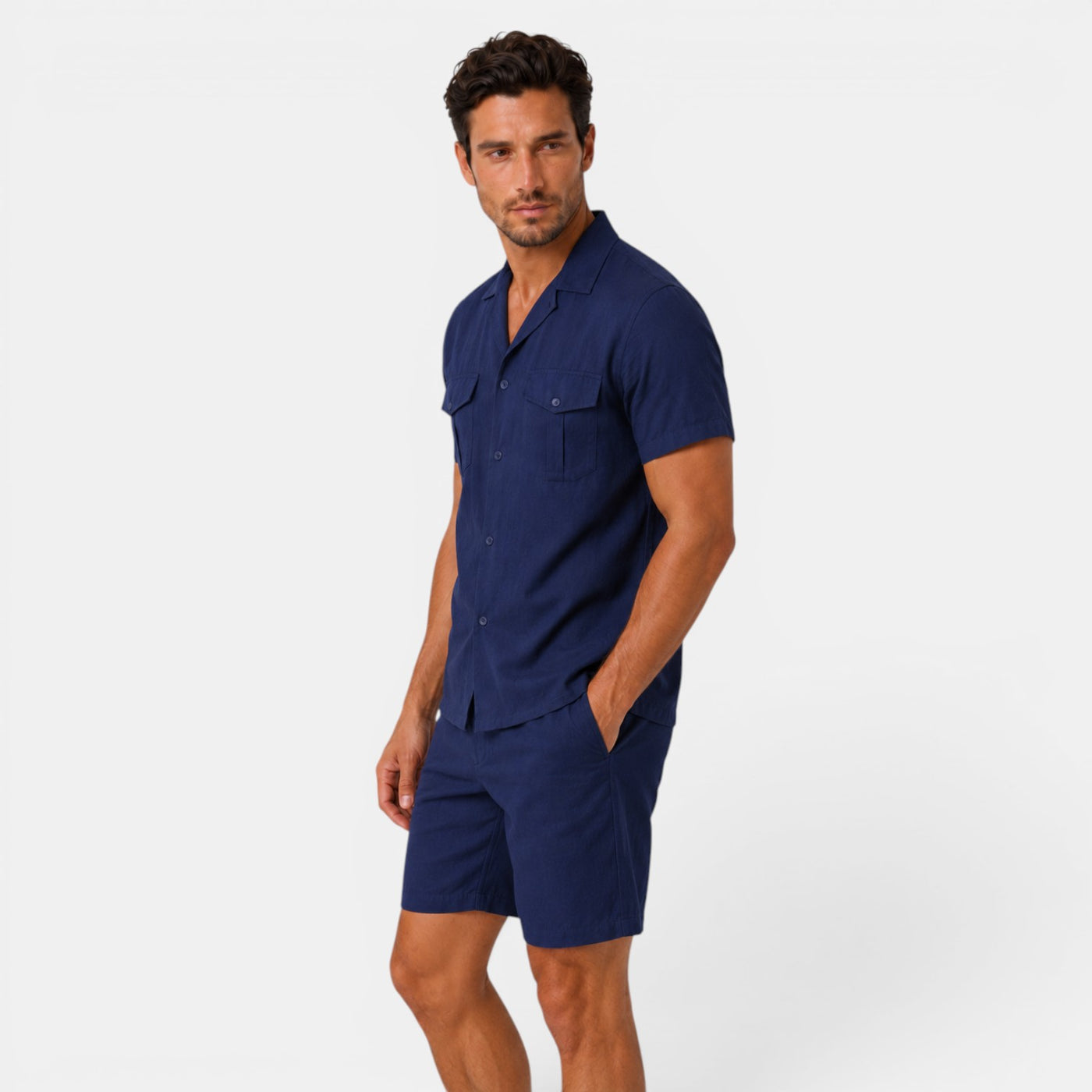 Men's Casual Linen Summer Set