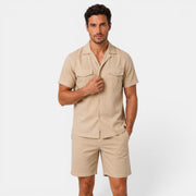 Men's Casual Linen Summer Set