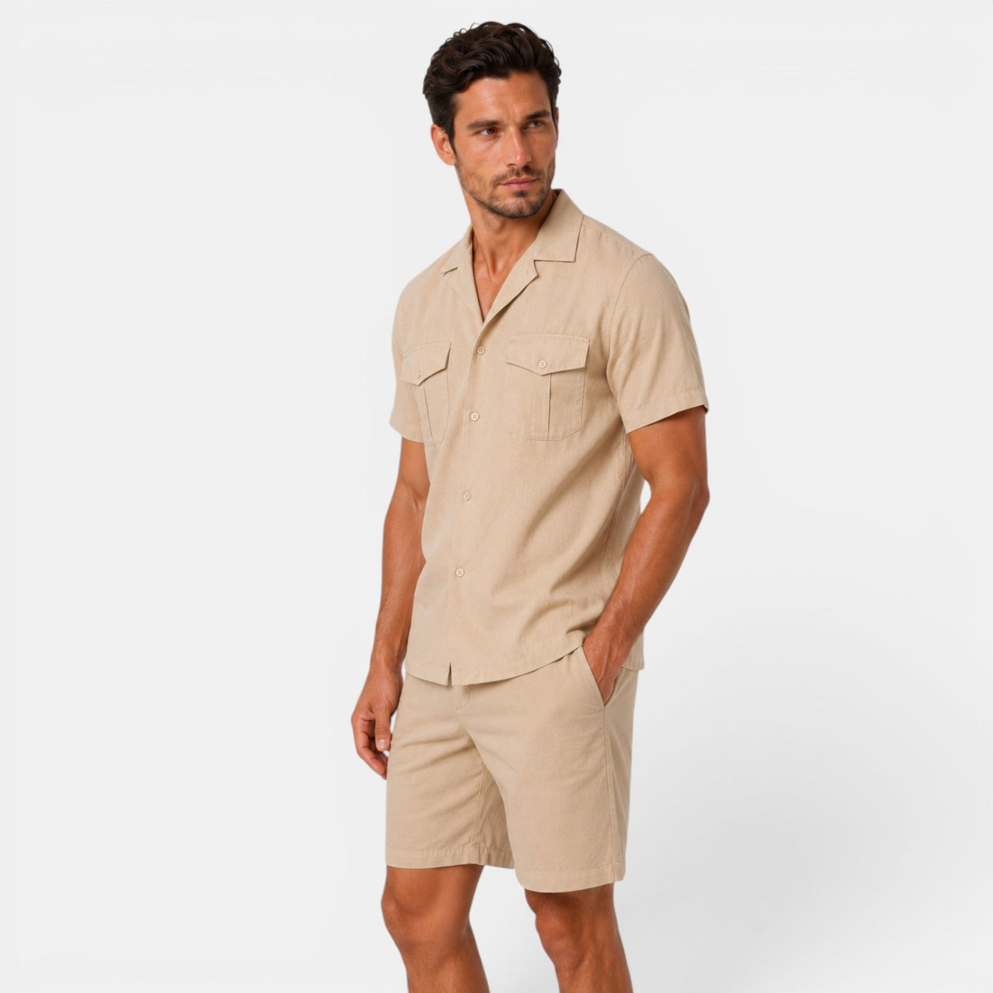 Men's Casual Linen Summer Set
