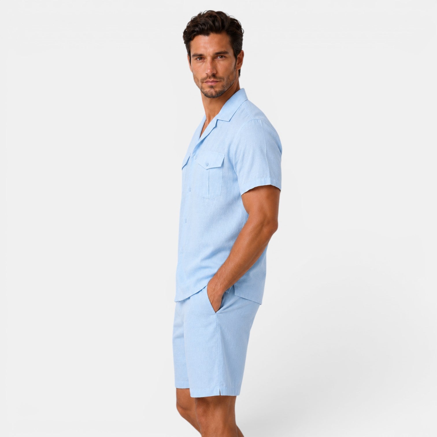 Men's Casual Linen Summer Set