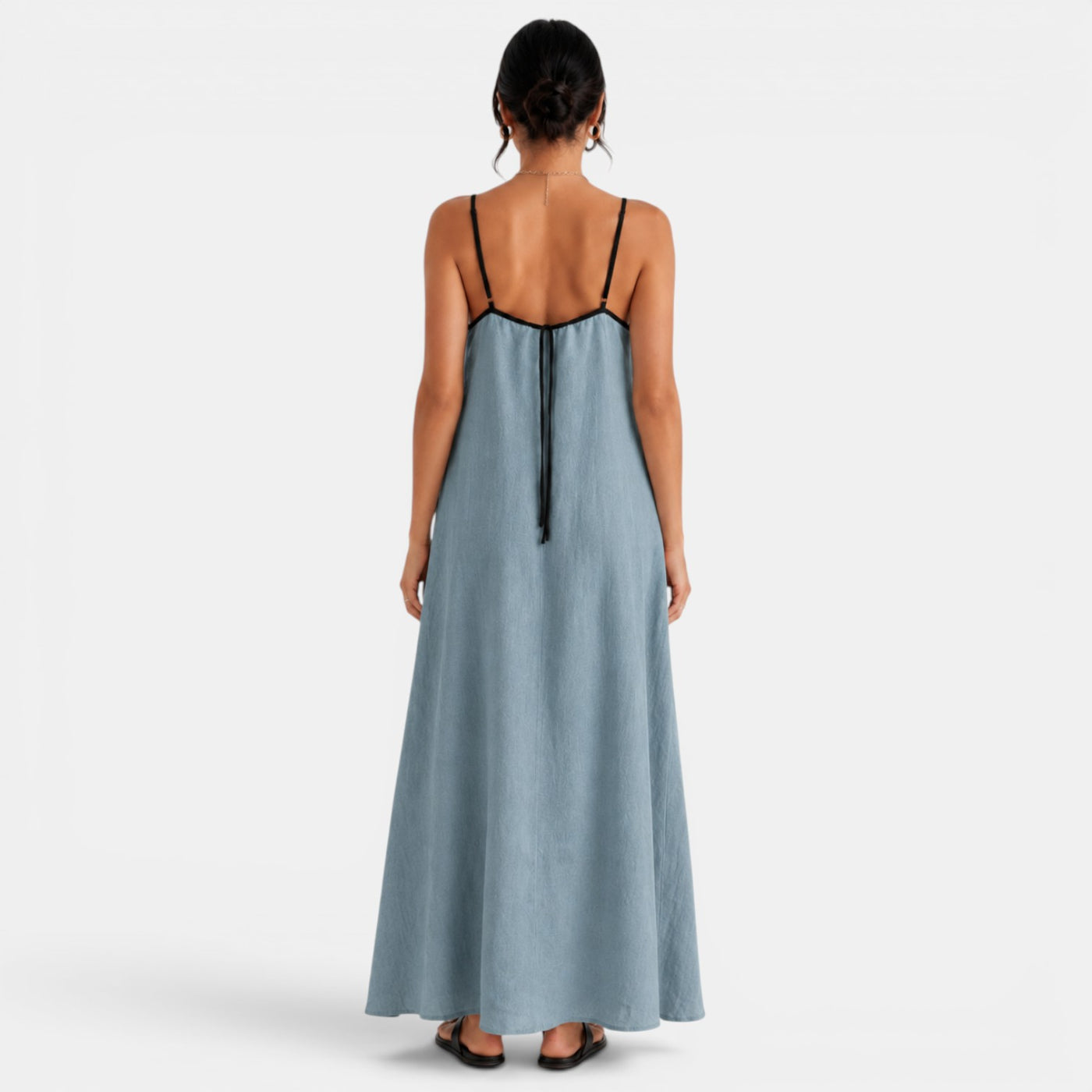 Women's Summer Cotton Linen Maxi Dress