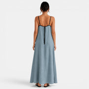 Women's Summer Cotton Linen Maxi Dress