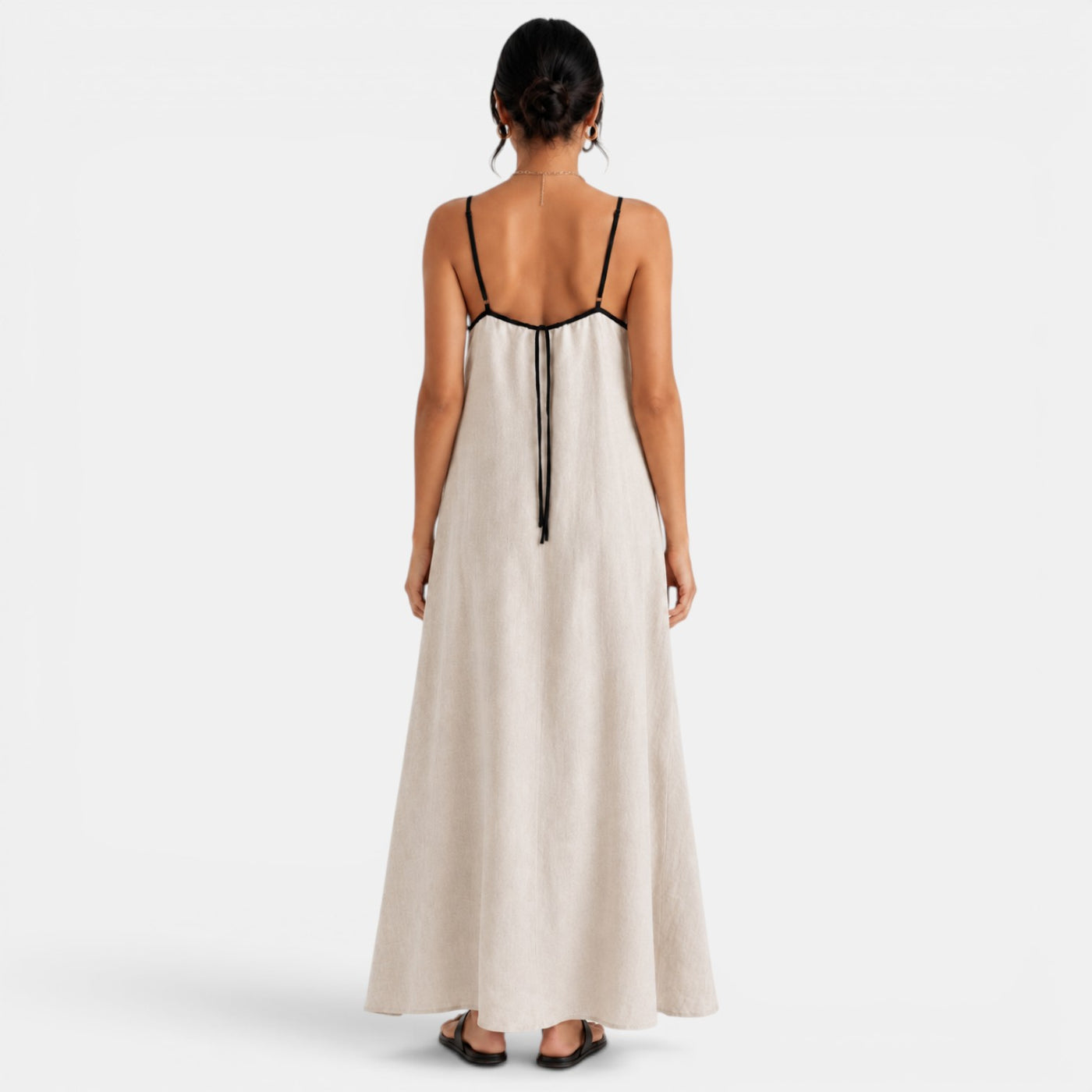 Women's Summer Cotton Linen Maxi Dress